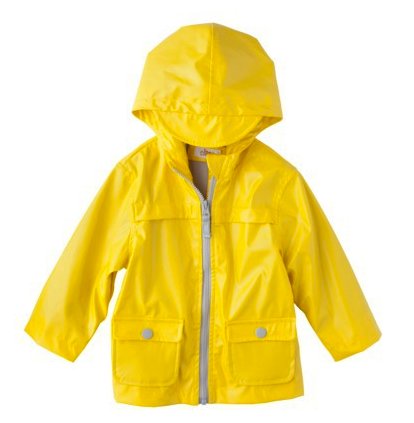 Yellow raincoat cute