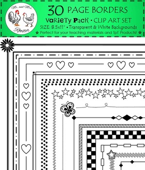 30 Page Borders Variety Pack!