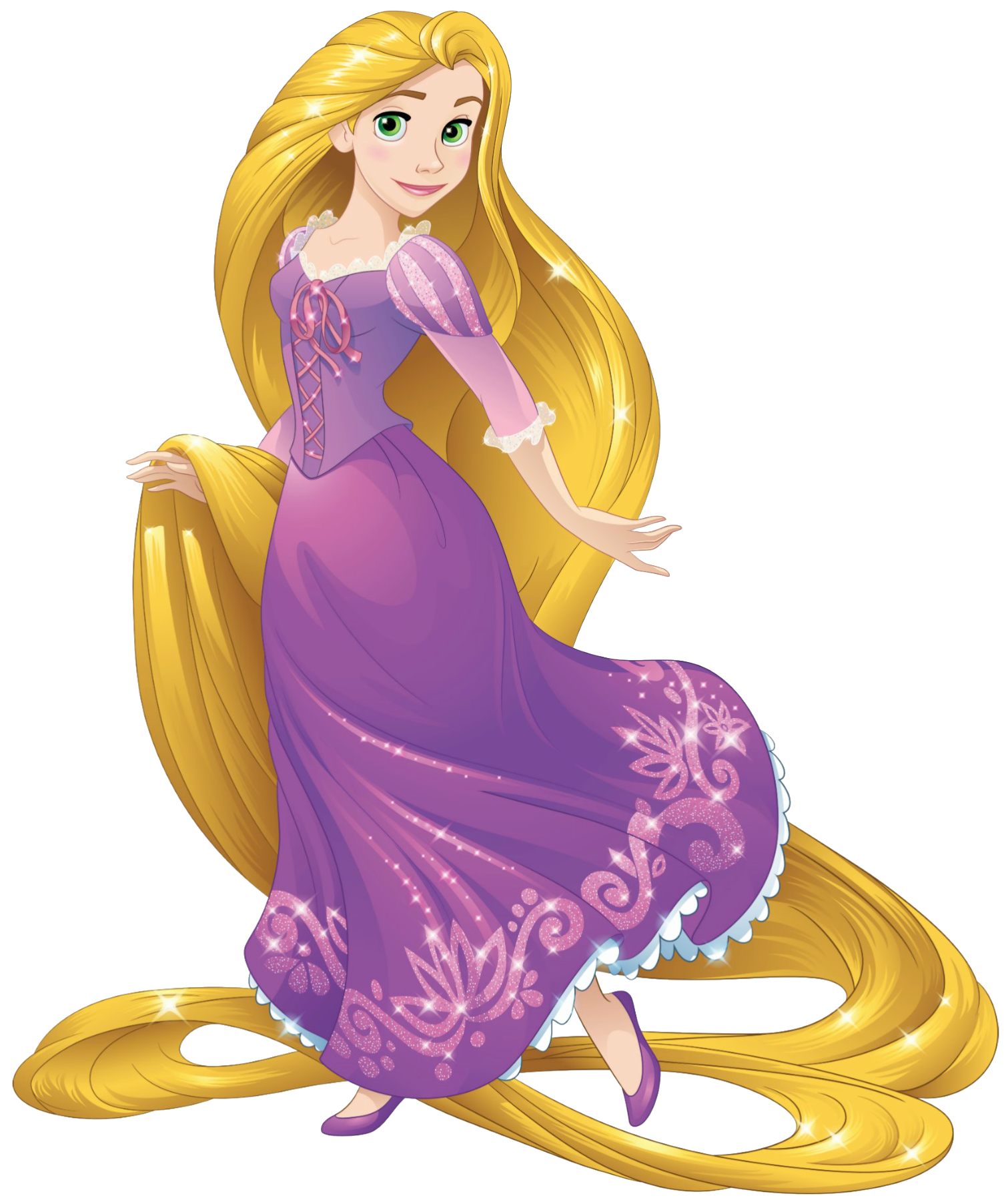 Pink Dress, Rapunzel Png imag