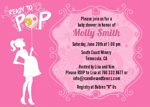 Ready To Pop Baby Shower PNG - 142956