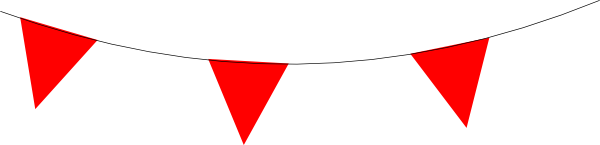 bunting vector, Bunting, Red,