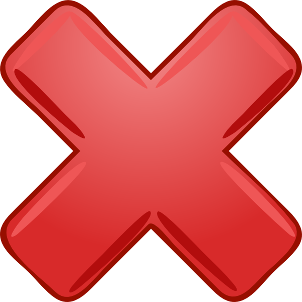 Red Cross Mark Png Picture PN