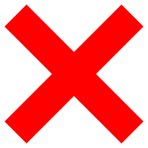 Cross Mark, Red, Sign, Icon, 
