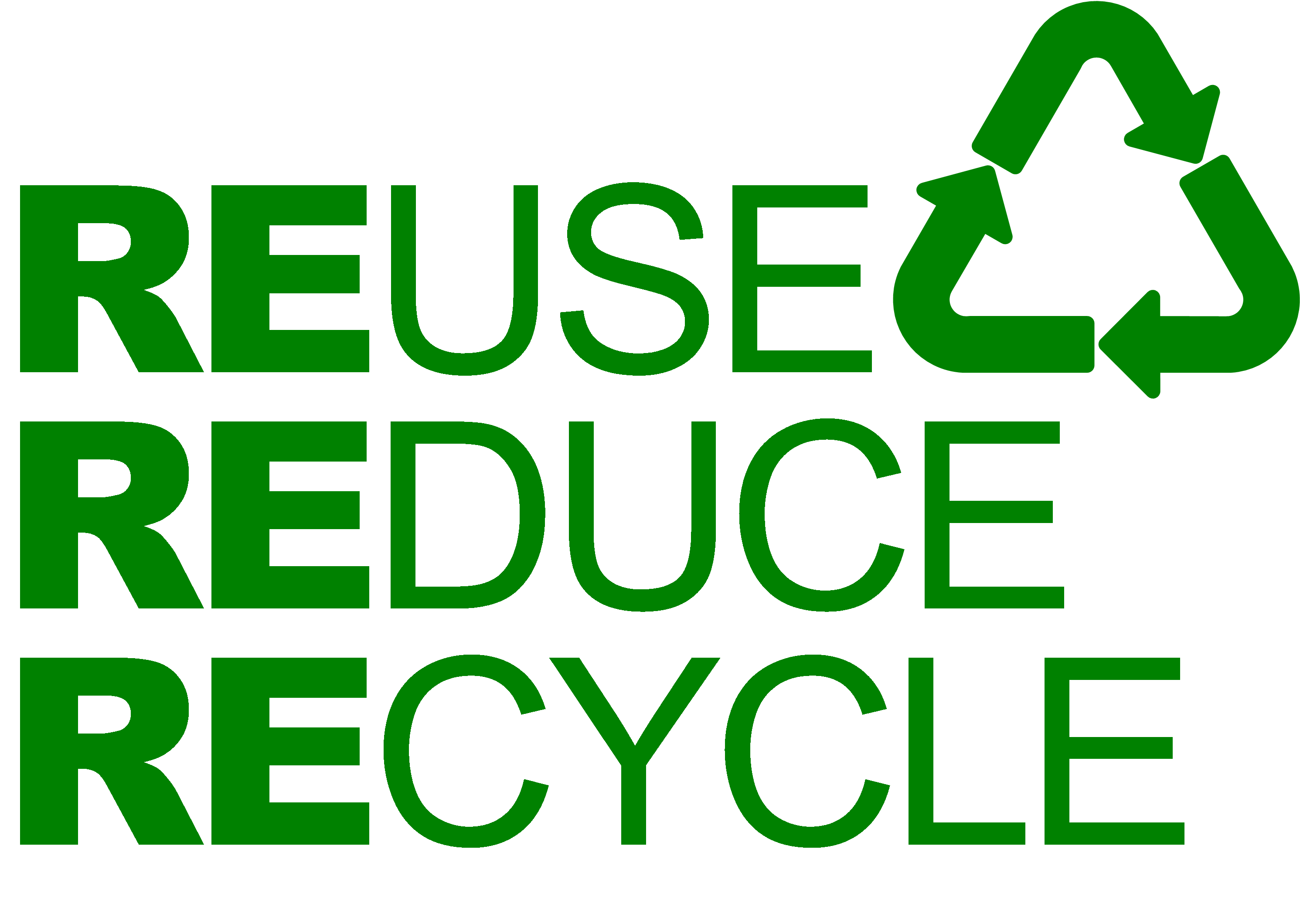 Reduce Reuse Recycle Earth PNG - 76338