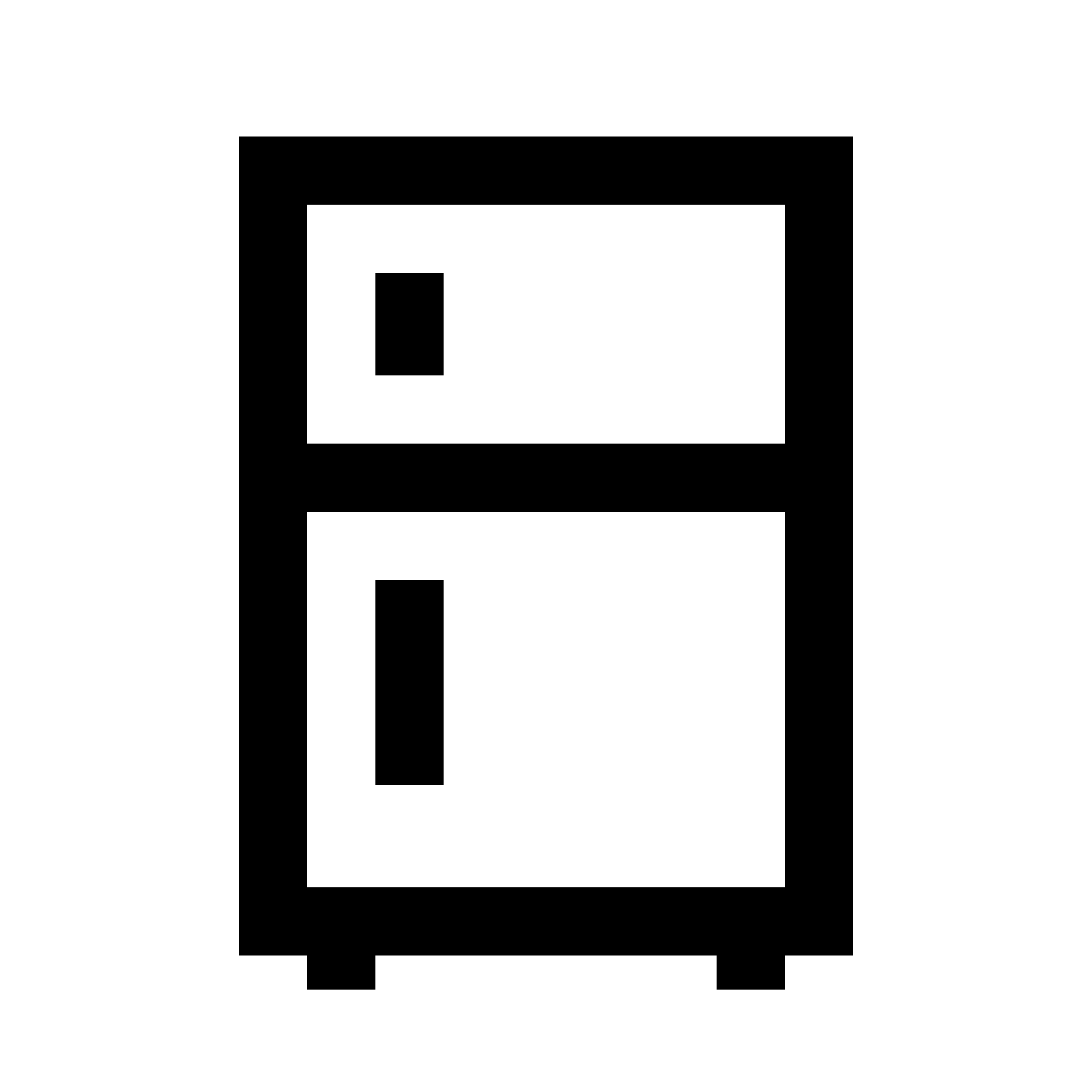 Refrigerator PNG Black And White - 75881