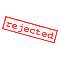 Rejected Stamp PNG - 3887