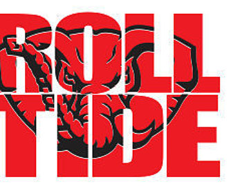 Roll Tide Knockout Font SVG F