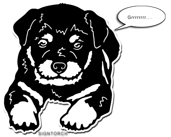 Rottweiler PNG Black And White - 71156