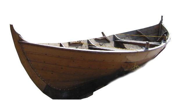 Vintage Wooden Boat PNG