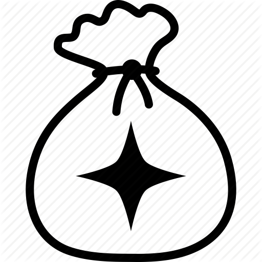 Collection of Sack Black And White PNG. | PlusPNG