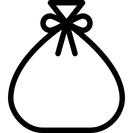 Sack Black And White PNG - 162186