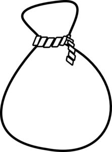 Sack Black And White PNG - 162179