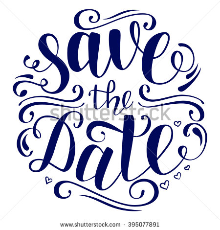 Save The Date PNG Black And White - 87748