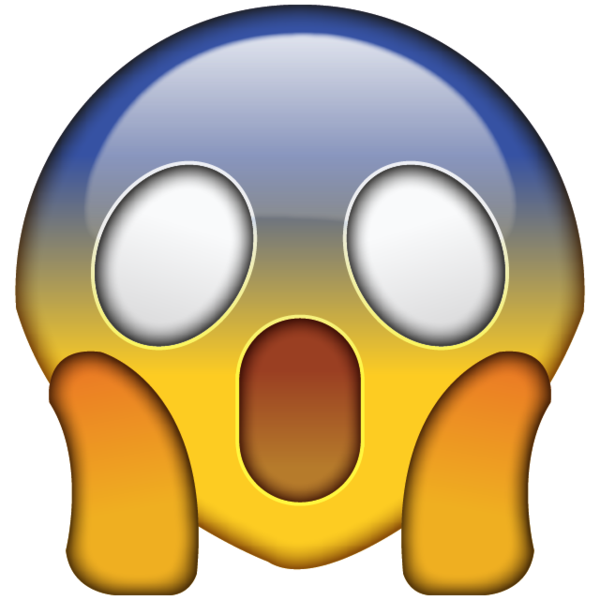 Smiley Face Shocked - Clipart