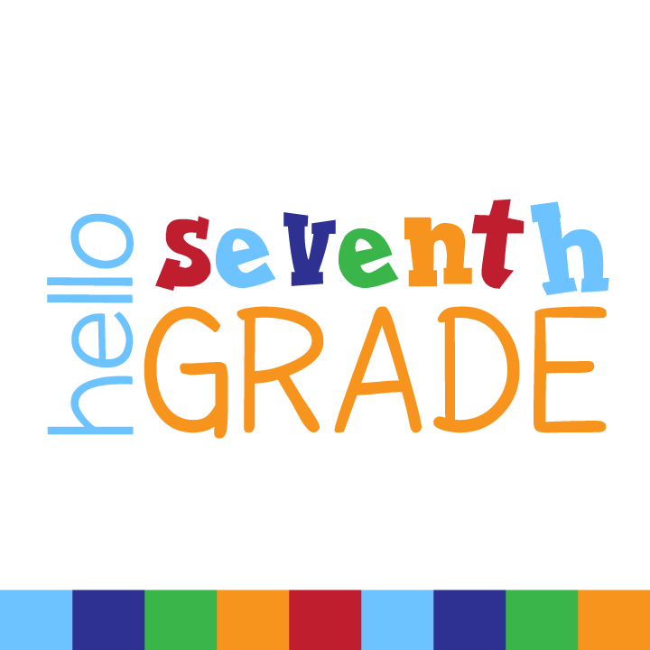 Hello Seventh Grade SVG Cut F