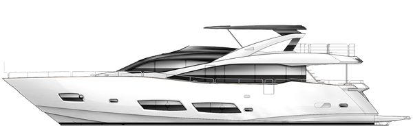 Princess 40M Yacht rendering 