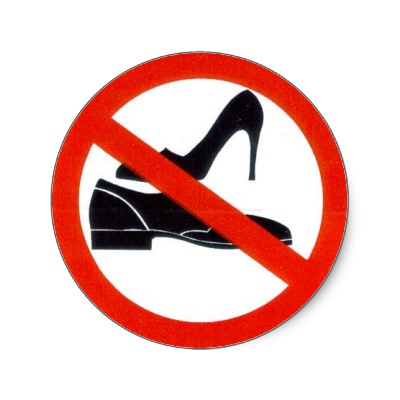 shoes allowed clipart