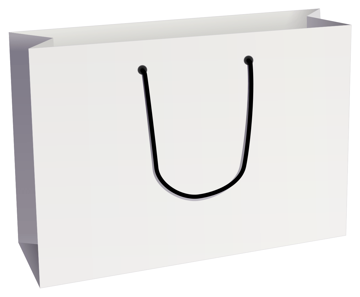 Shopping Bags PNG Black And White - 150908