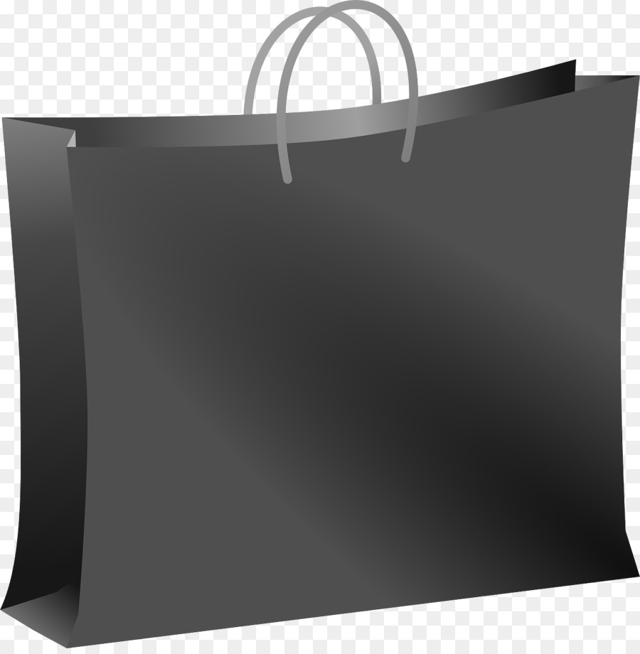 Shopping Bags PNG Black And White - 150911