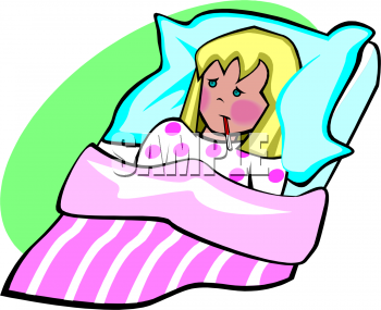 Sick Girl In Bed PNG - 162714