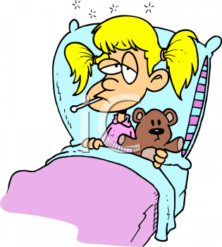 Sick Girl In Bed PNG - 162707