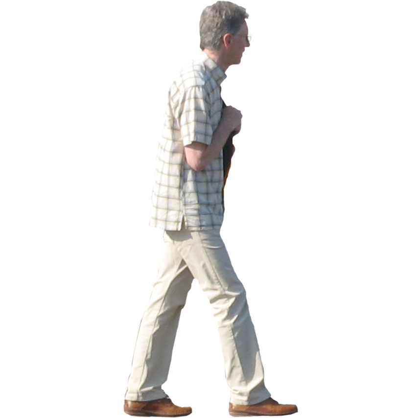 Side View Of A Person Standing PNG - 167768
