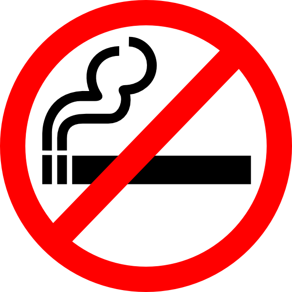 Sign no smoking clip art at v