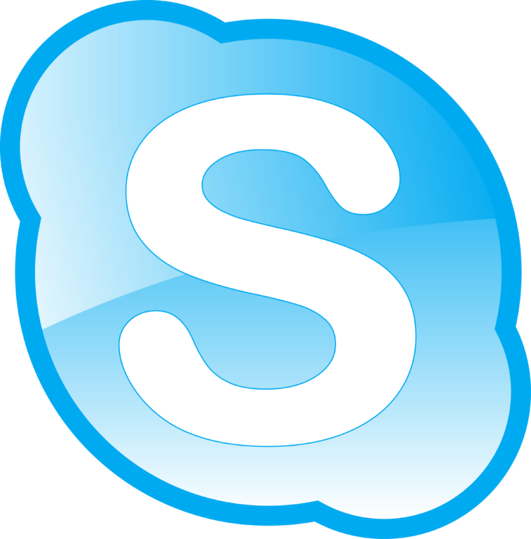 Black skype icon