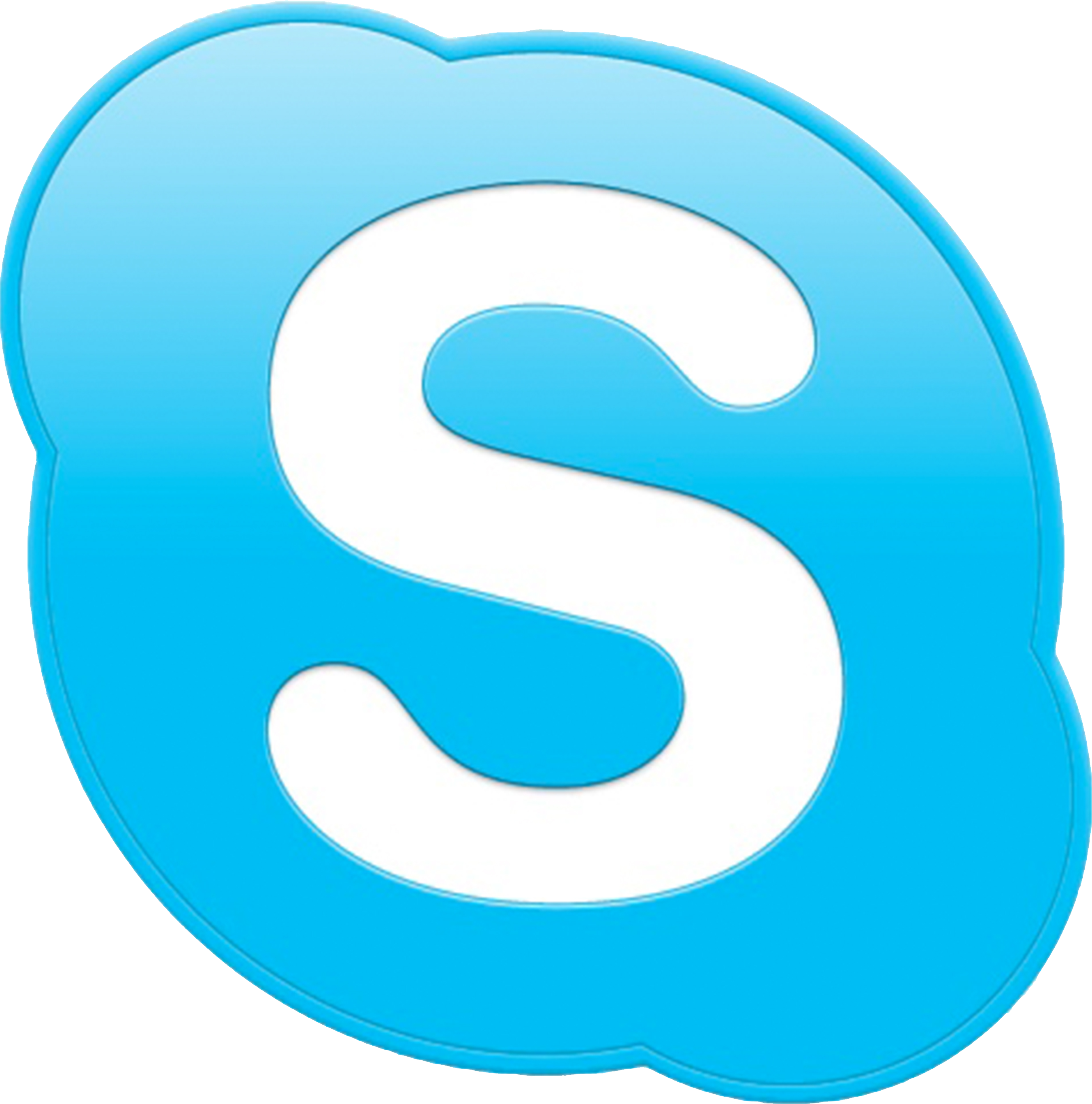 Black skype icon