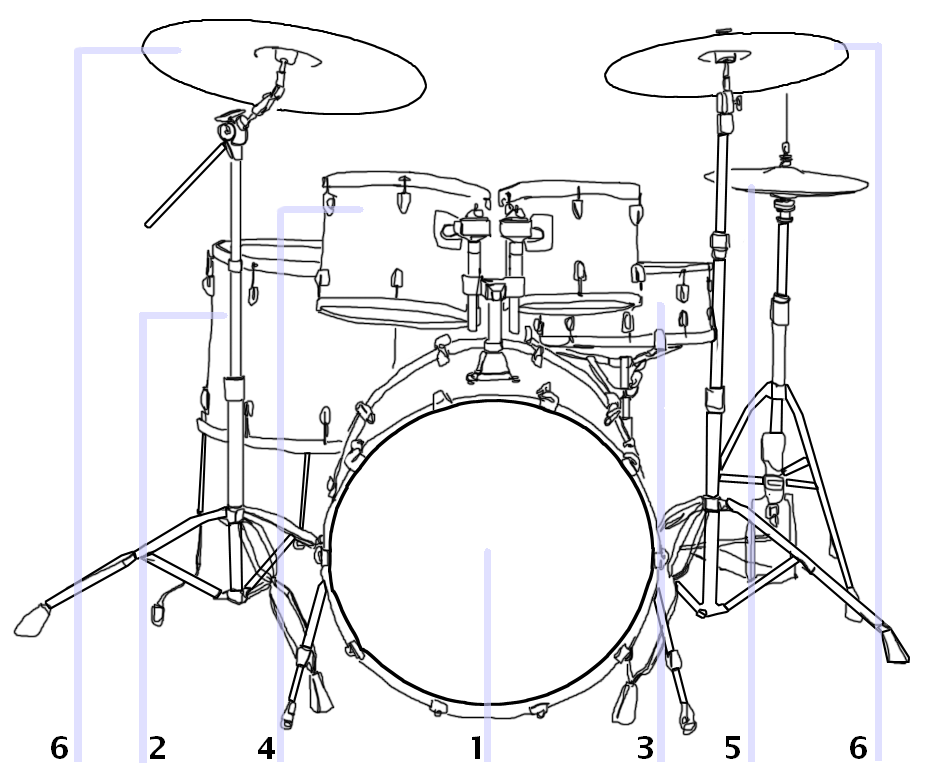 Snare Drum PNG Black And White - 158164