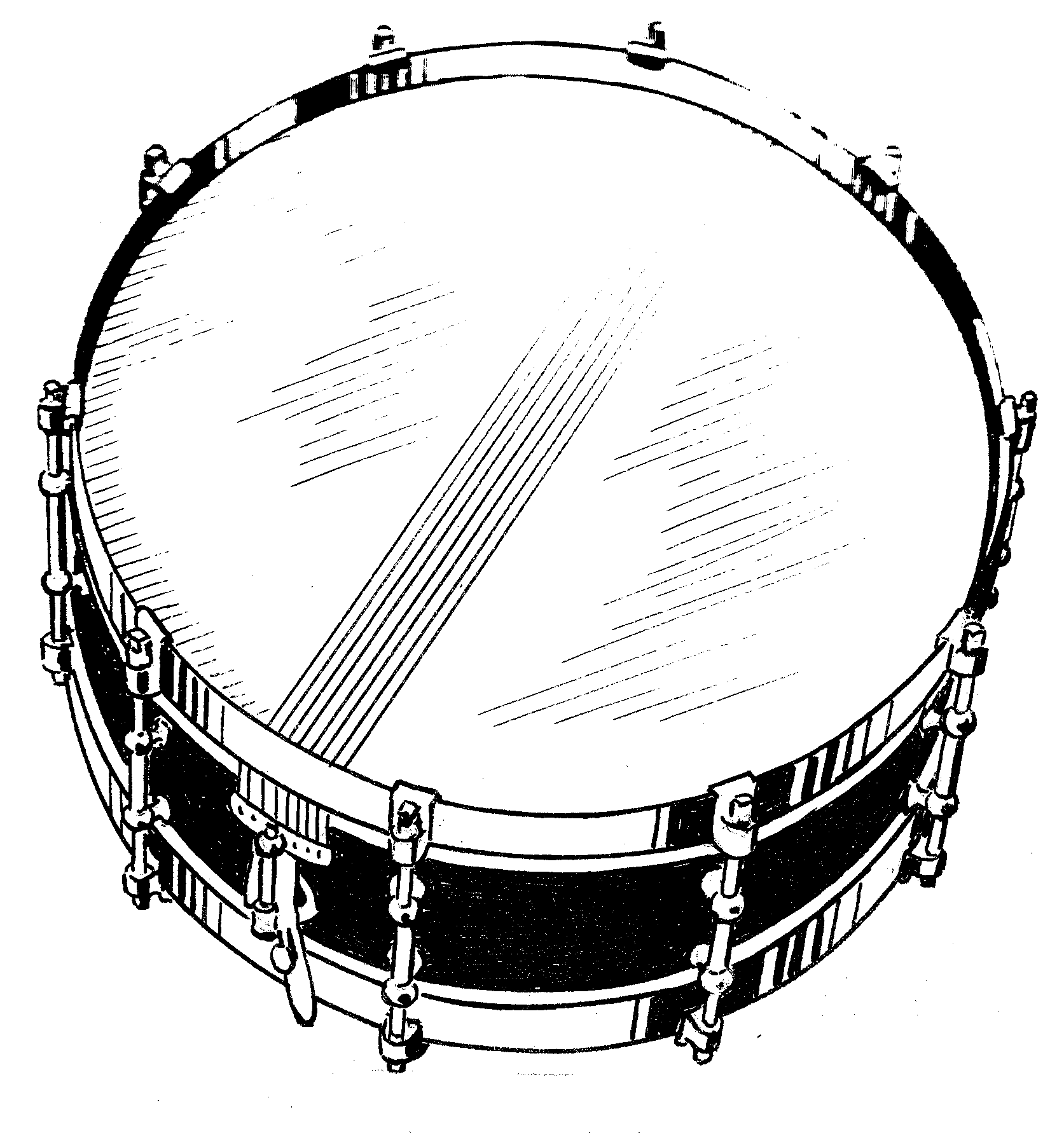 Snare Drum With White Lines S