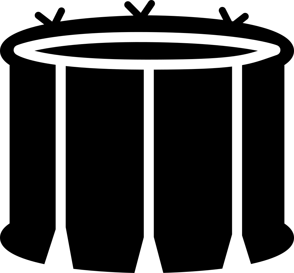 Snare Drum PNG Black And White - 158160