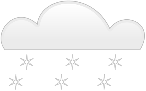 Snow Cloud PNG Black And White - 159418