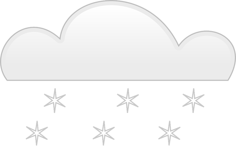 Snow Cloud PNG Black And White - 159411