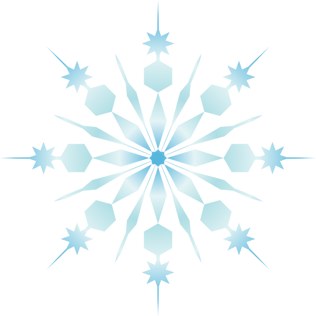 Snowflake silhouette PNG imag