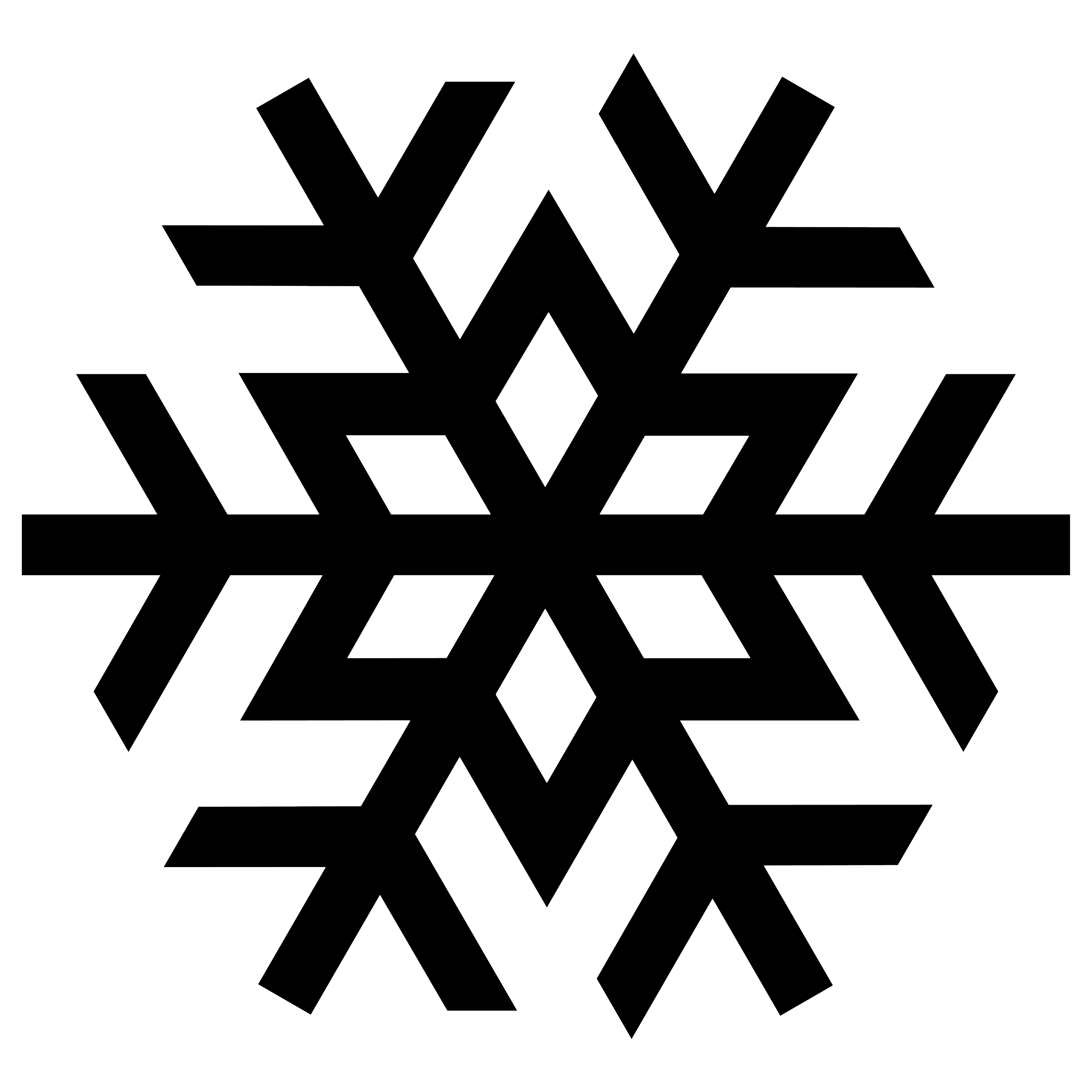 Snowflake silhouette PNG imag