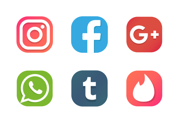 Social Media Icons PNG - 107315
