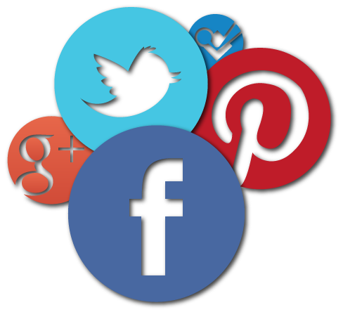 Social media icons set. faceb