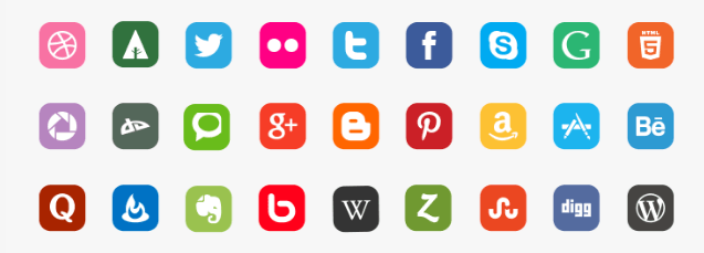 Social Media Vector Icons