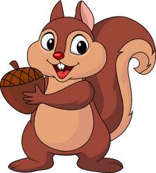 Squirrel With Nut PNG - 79428