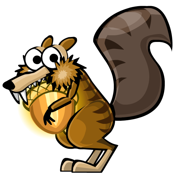Squirrel With Nut PNG - 79425
