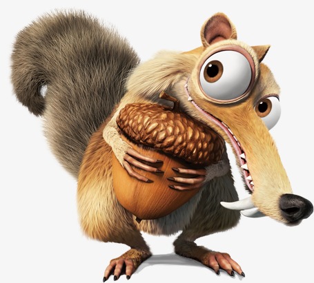 Squirrel With Nut PNG - 79429