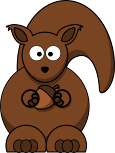 Squirrel With Nut PNG - 79423