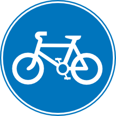 Bicycle Path Traffic Sign