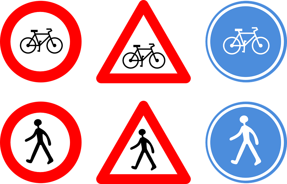 Road Signs, Bicycle, Cycle, B