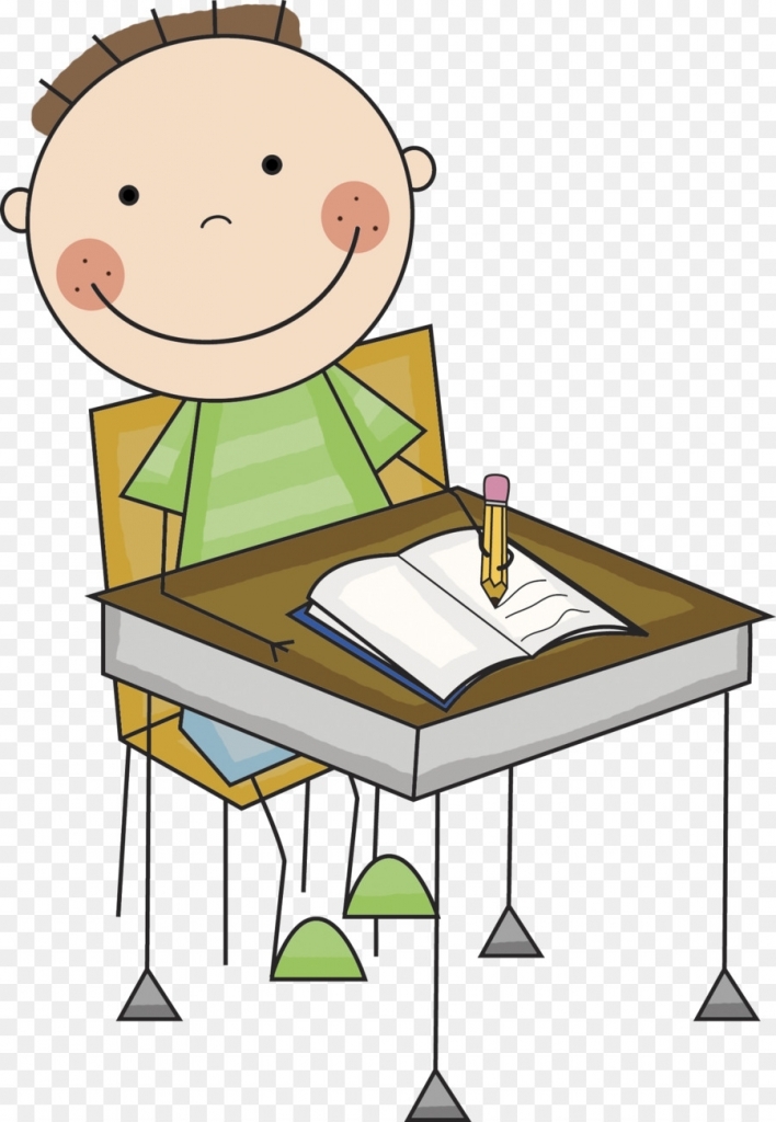 Student At Desk PNG - 170910