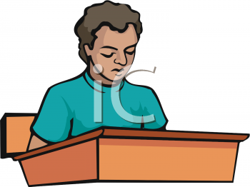 Student Sitting At Desk PNG - 170944