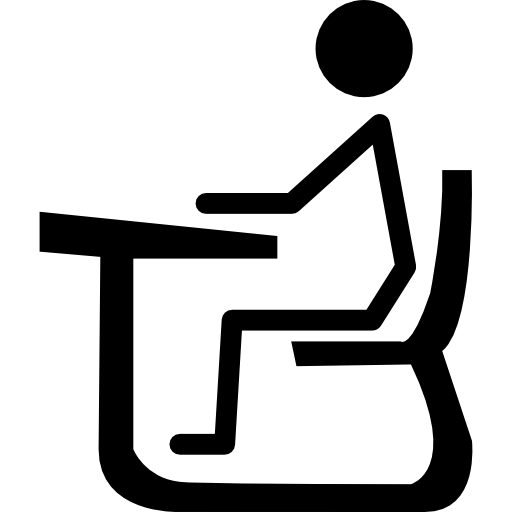 Student Sitting At Desk PNG - 170943