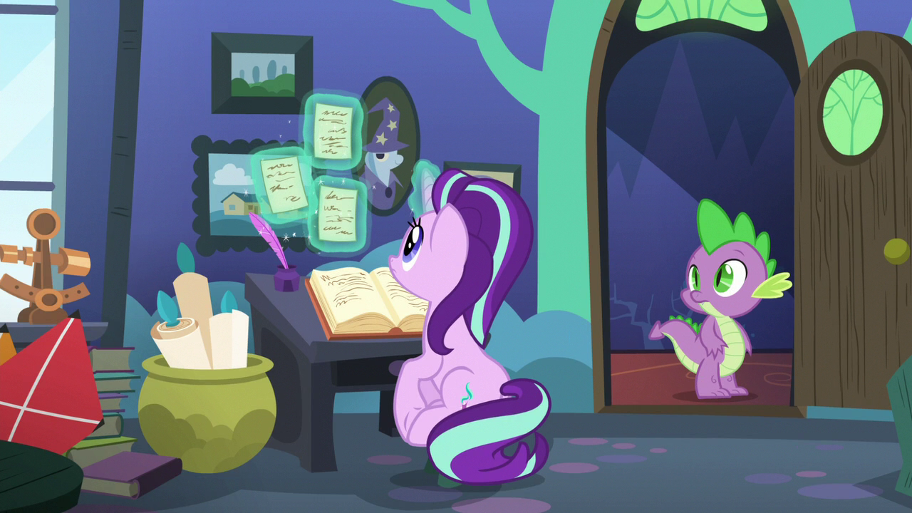 Maud suddenly appears in fron