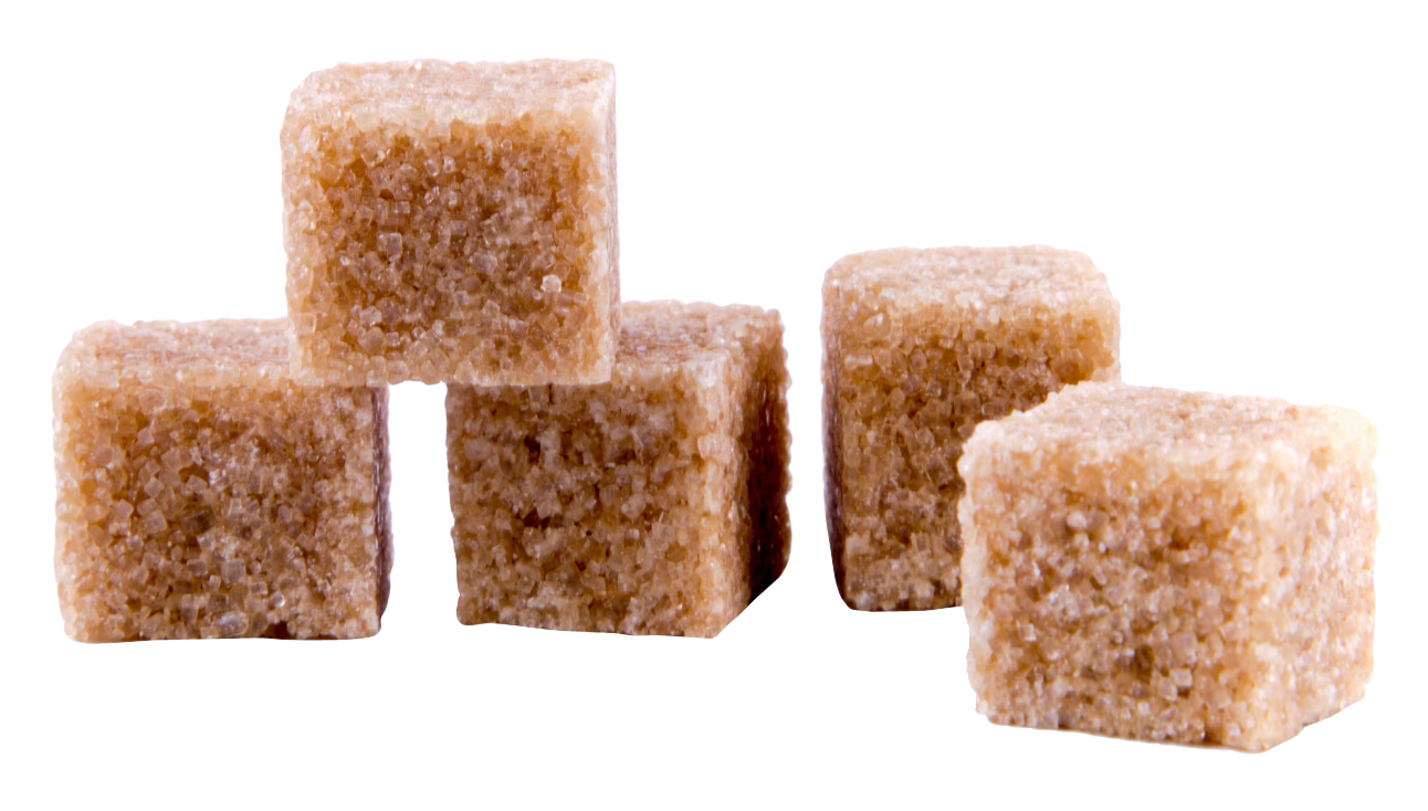 Sugar cubes, which are used t